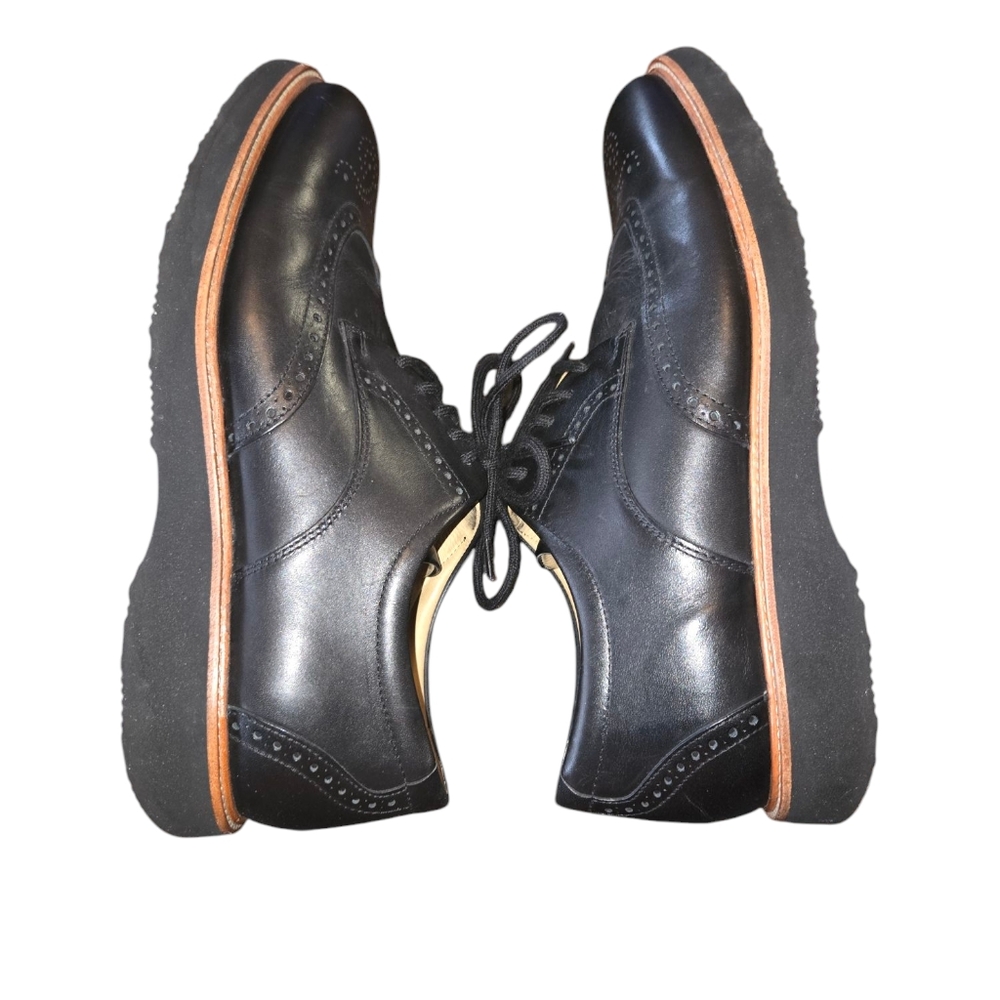 Samuel Hubbard Black Genuine Leather Men's Tipping Point Oxfords Size 9 - Picture 7 of 11